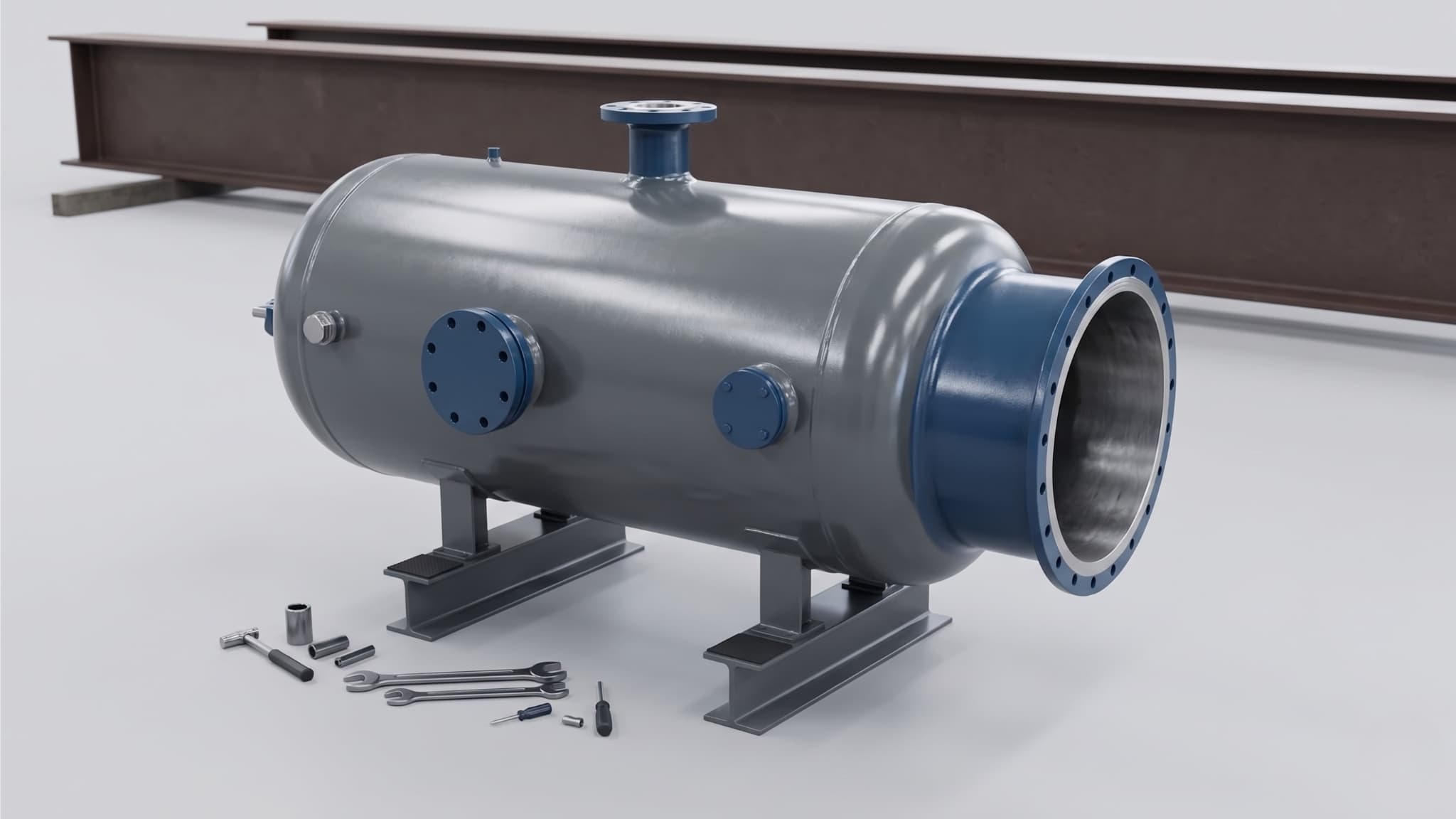 Air receiver vessel